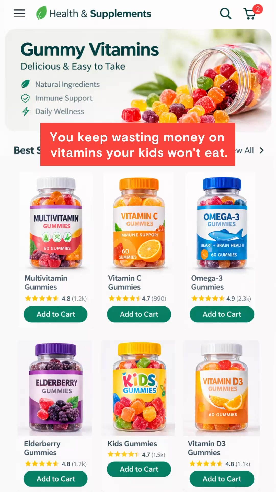 SmartyPants Vitamins ad preview